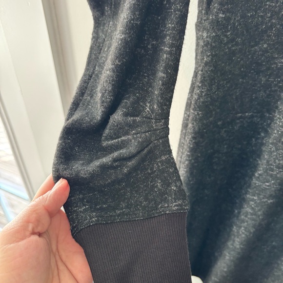 CAbi Charcoal Marled V-Neck Knit Shift Dress Medium | Polished Casual - Picture 5 of 9